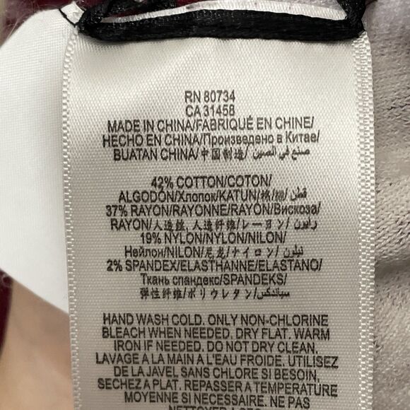 BCBGMaxAzria Valentin Red Polka Dot Scoop Neck Long Sleeve Sweater Size XXS - Picture 8 of 8